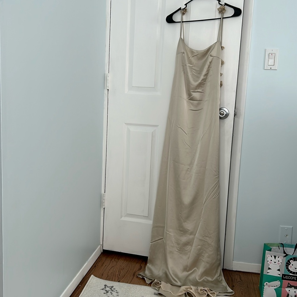 Meshki champagne gown
